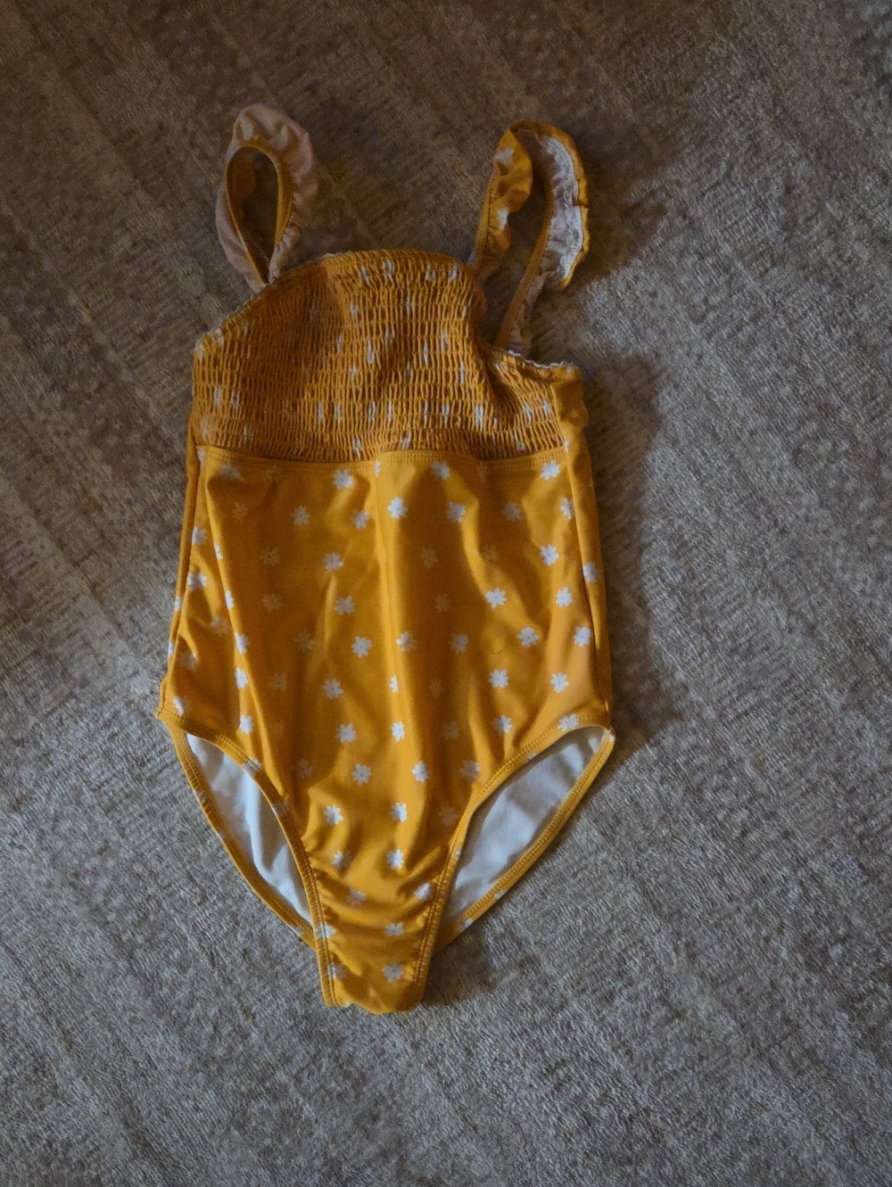 wonder nation Yellow Floral One-Piece Swimsuit